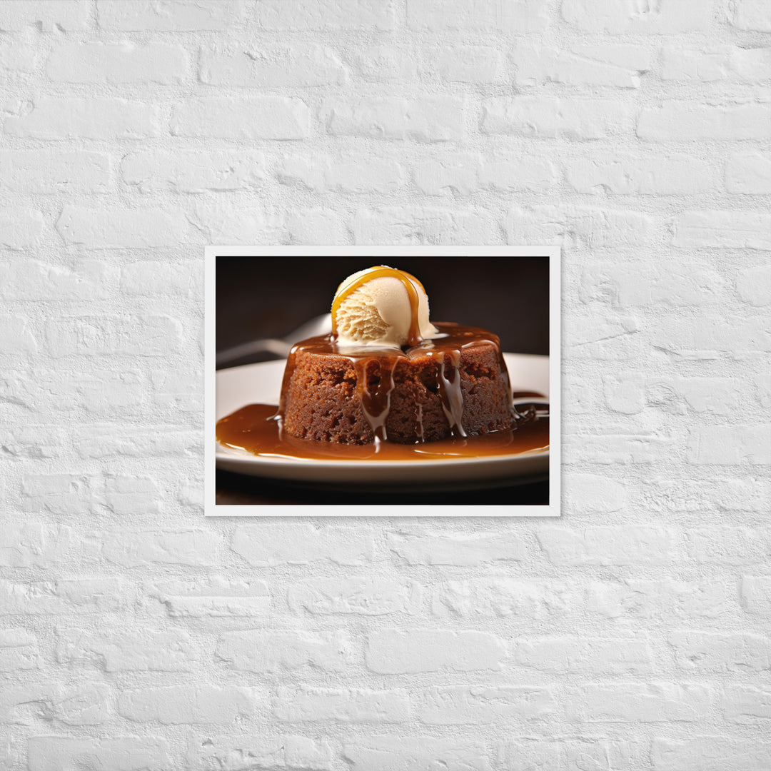 Sticky Toffee Pudding Framed poster 🤤 from Yumify.AI