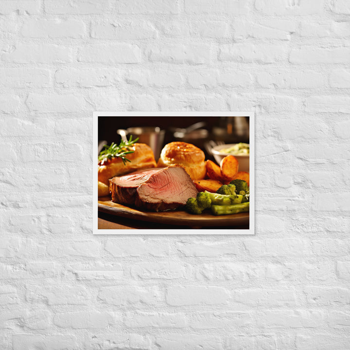 Roast Beefand Yorkshire Pudding Framed poster 🤤 from Yumify.AI