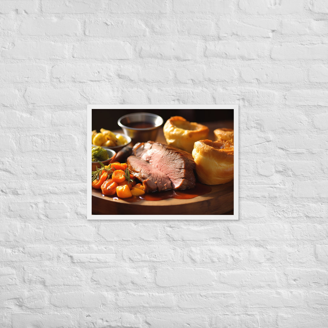 Roast Beefand Yorkshire Pudding Framed poster 🤤 from Yumify.AI