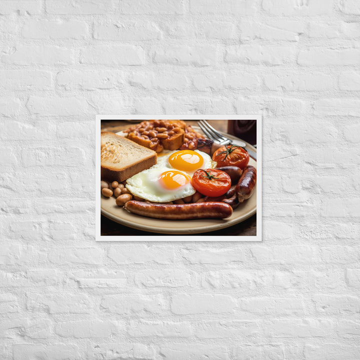 Full English Breakfast Framed poster 🤤 from Yumify.AI