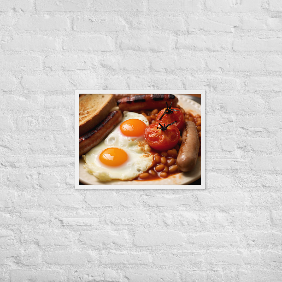 Full English Breakfast Framed poster 🤤 from Yumify.AI