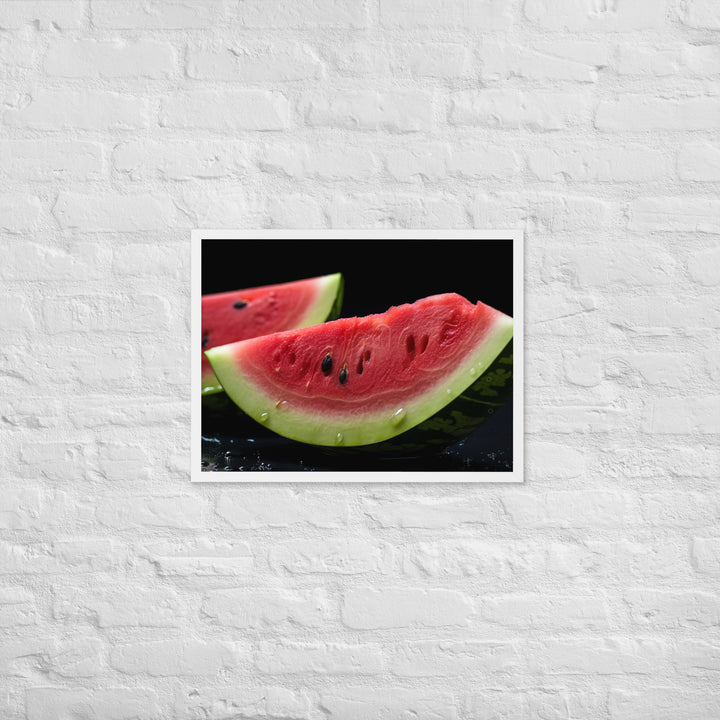 Watermelon Framed poster 🤤 from Yumify.AI