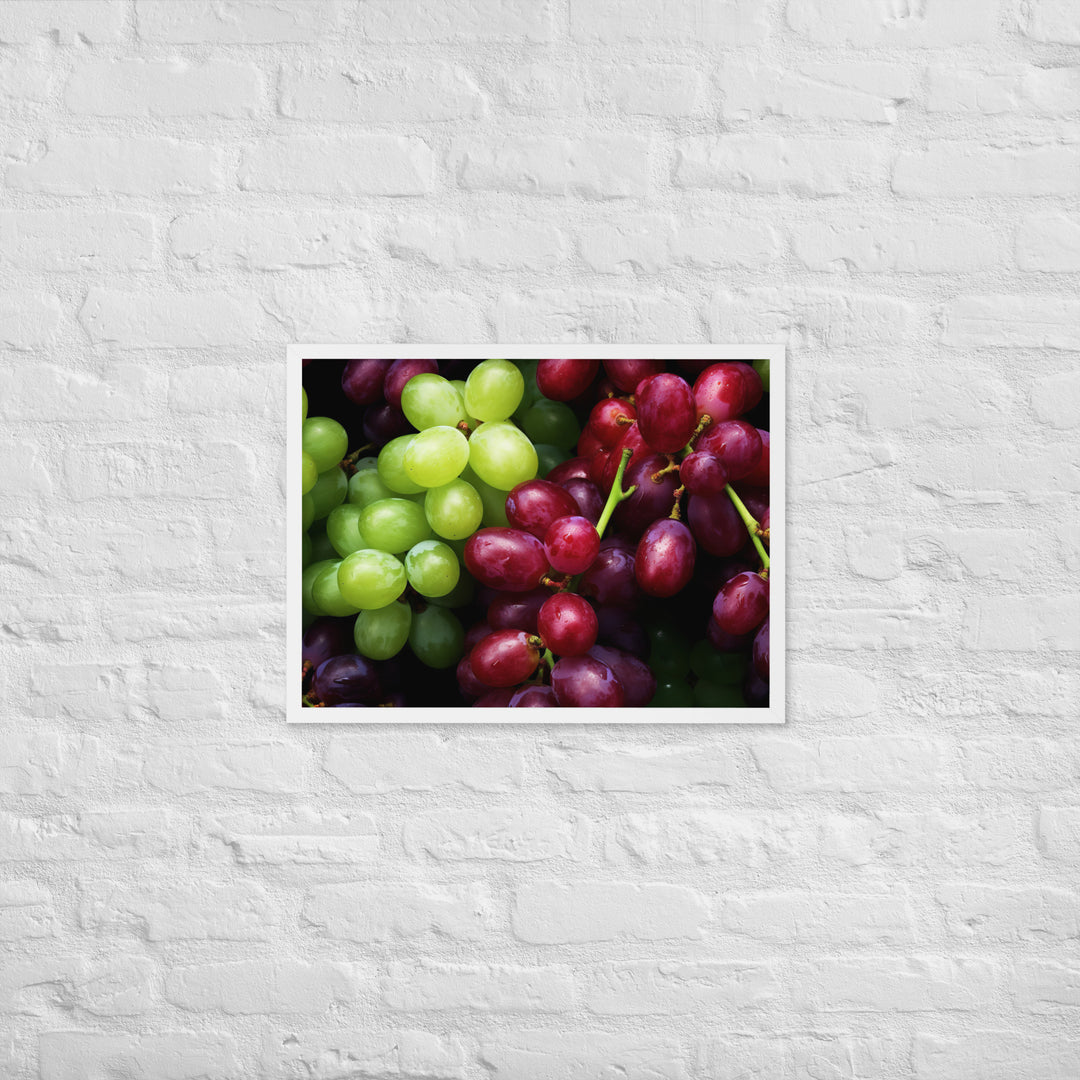 Grapes Framed poster 🤤 from Yumify.AI