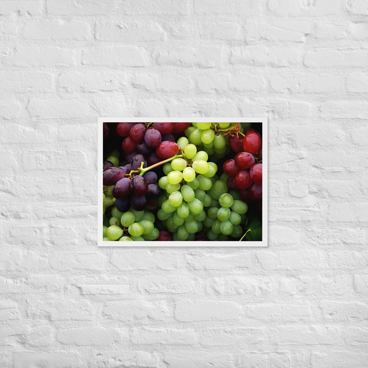 Grapes Framed poster 🤤 from Yumify.AI