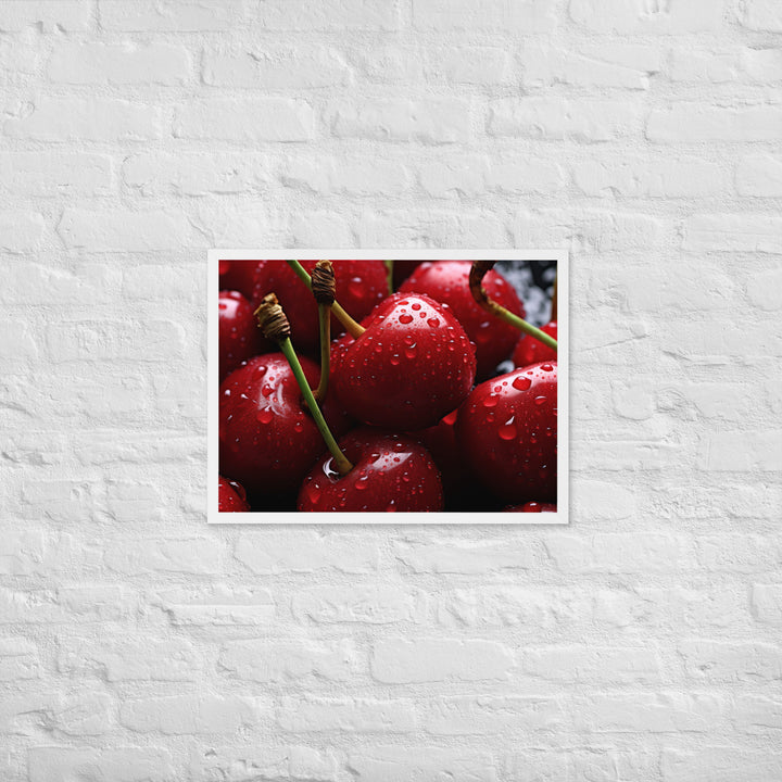 Cherry Framed poster 🤤 from Yumify.AI