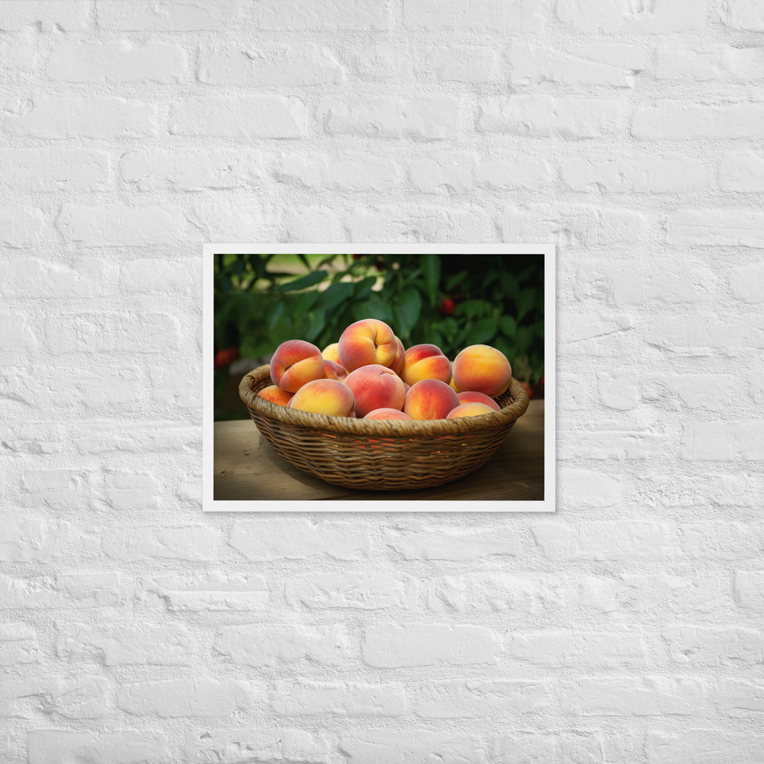 Peach Cobbler Framed poster 🤤 from Yumify.AI