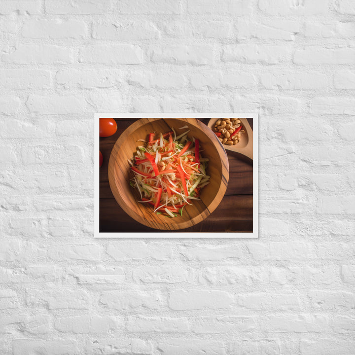 Papaya Salad Framed poster 🤤 from Yumify.AI