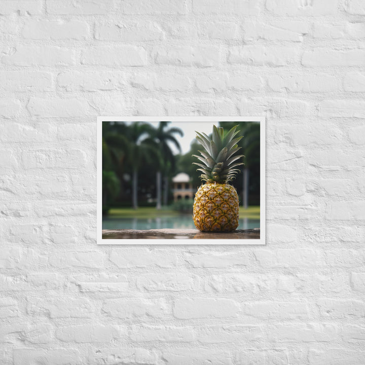 Tropical Oasis Framed poster 🤤 from Yumify.AI