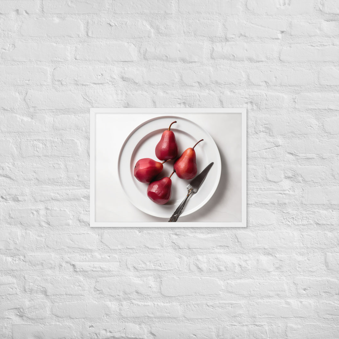 Red Anjou Pears Framed poster 🤤 from Yumify.AI