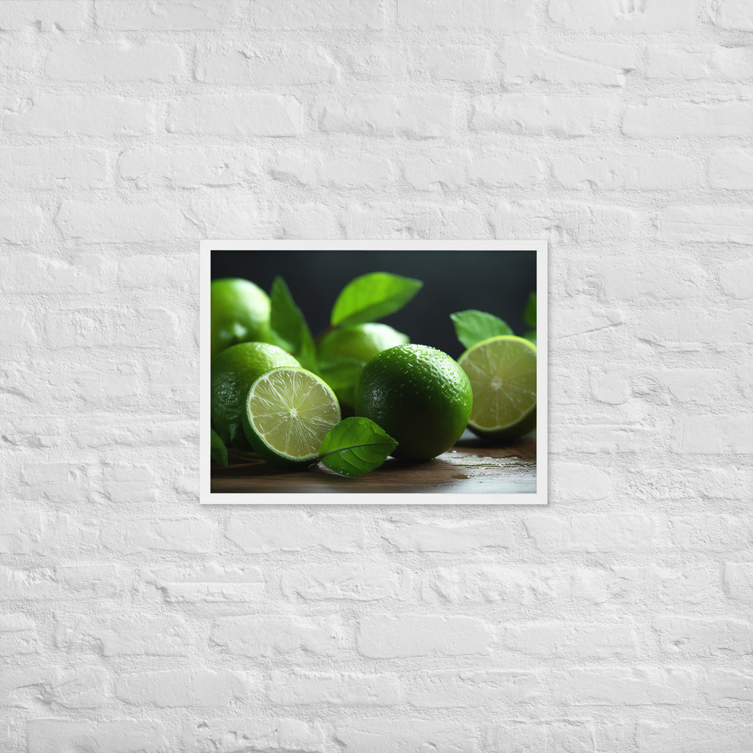 Lime and Mint Framed poster 🤤 from Yumify.AI