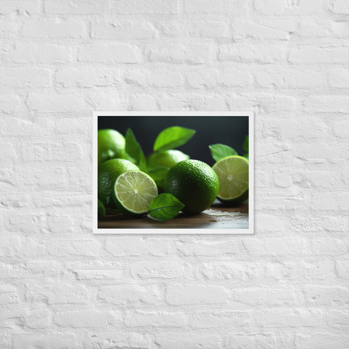 Lime and Mint Framed poster 🤤 from Yumify.AI