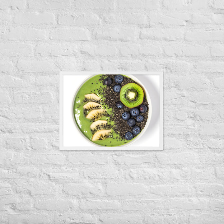 Kiwi Smoothie Bowl Framed poster 🤤 from Yumify.AI