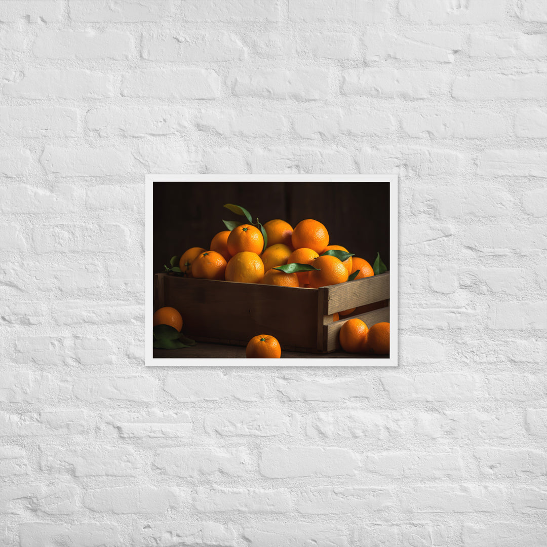 Juicy and Sweet Oranges Framed poster 🤤 from Yumify.AI
