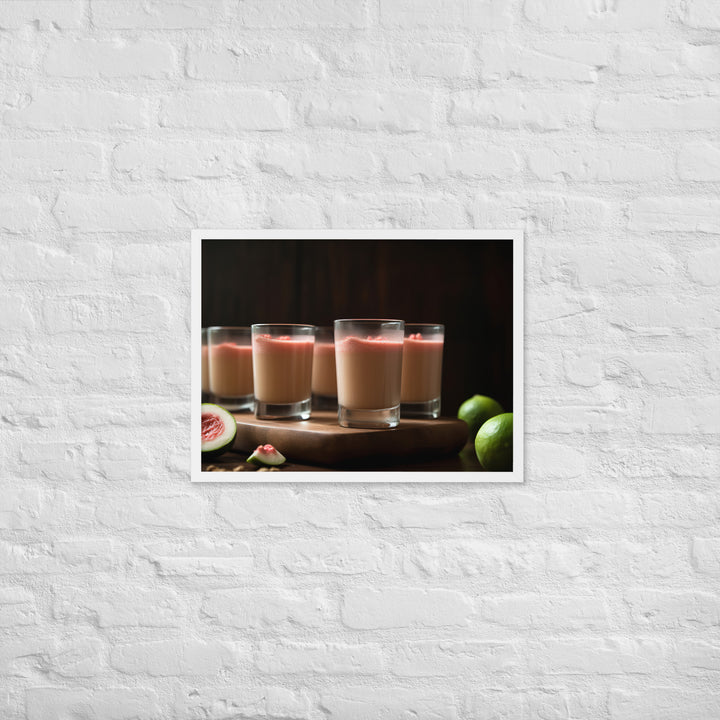 Guava Smoothie Bliss Framed poster 🤤 from Yumify.AI