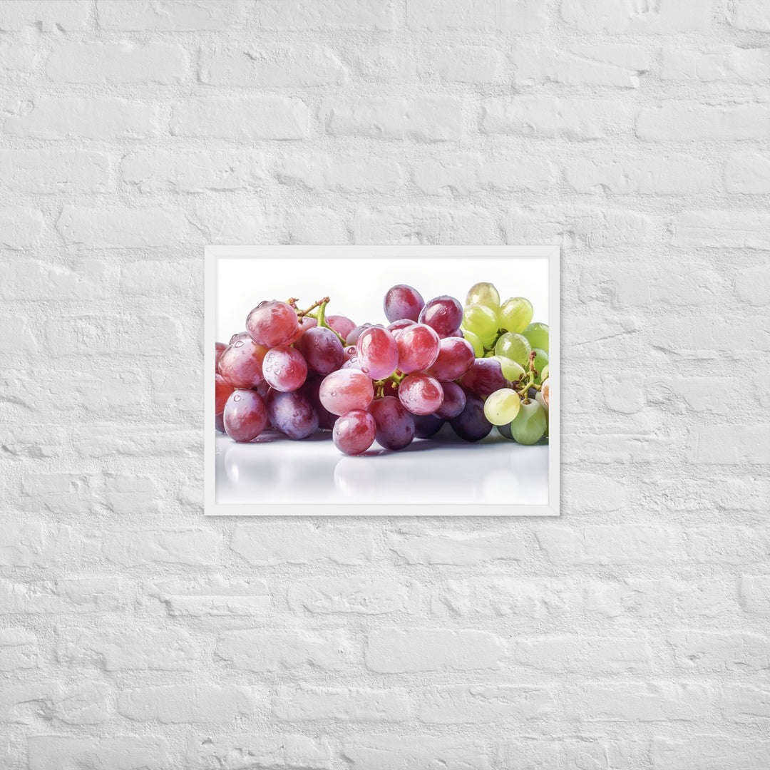 Fresh Grapes Framed poster 🤤 from Yumify.AI