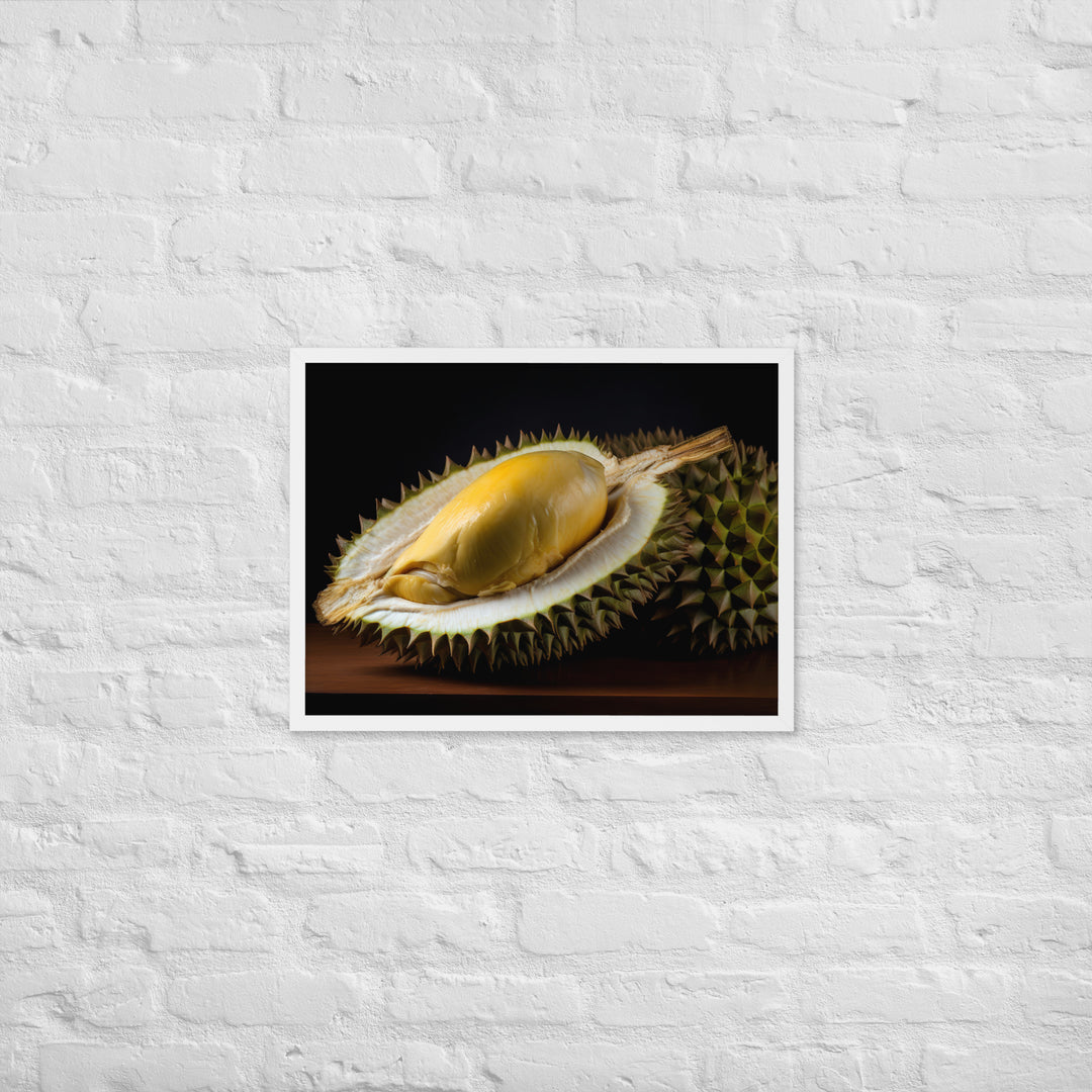 Durian Fruit as a Culinary Delight Framed poster 🤤 from Yumify.AI