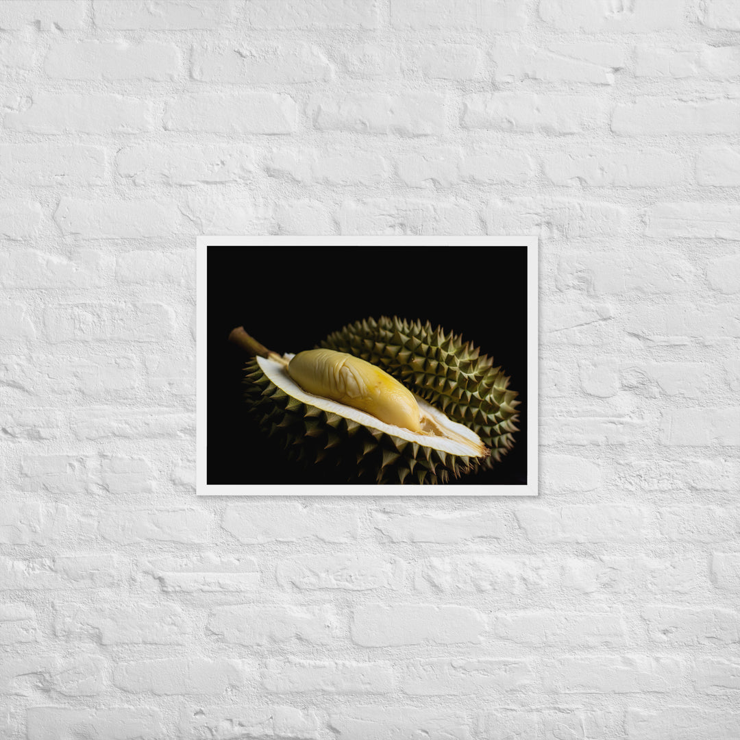 Durian Fruit as a Culinary Delight Framed poster 🤤 from Yumify.AI