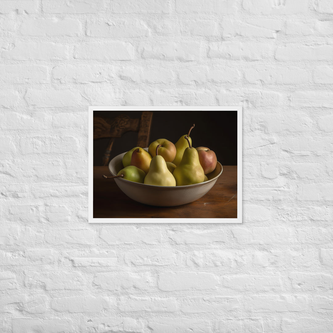 Bartlett Pears Framed poster 🤤 from Yumify.AI