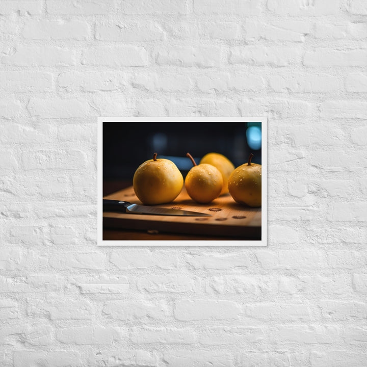 Asian Pears Framed poster 🤤 from Yumify.AI