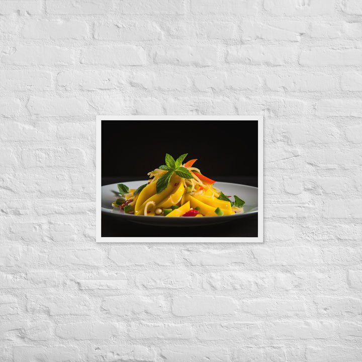 Mango Salsa Party Platter Framed poster 🤤 from Yumify.AI