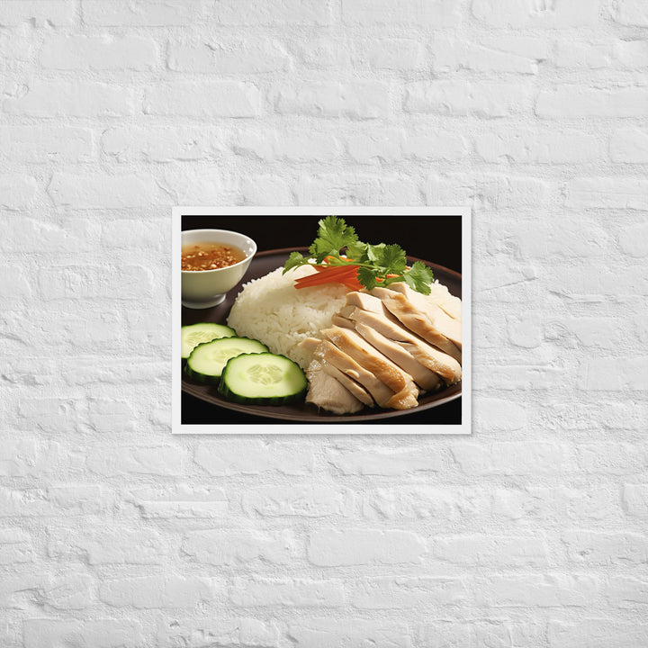 Hainanese Chicken Rice Framed poster 🤤 from Yumify.AI