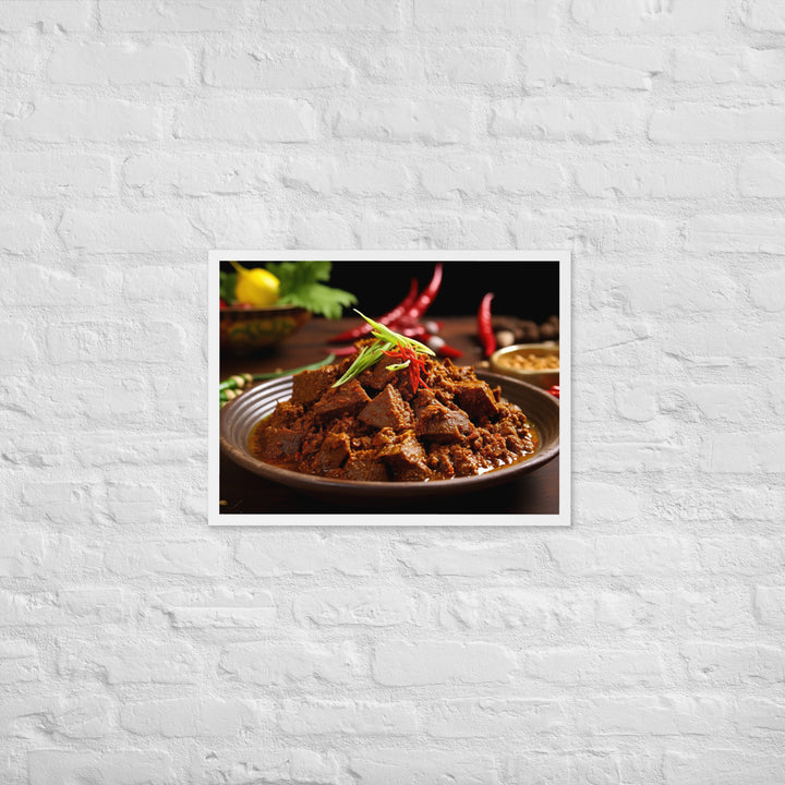 Rendang Framed poster 🤤 from Yumify.AI