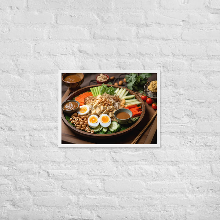 Gado Gado Framed poster 🤤 from Yumify.AI