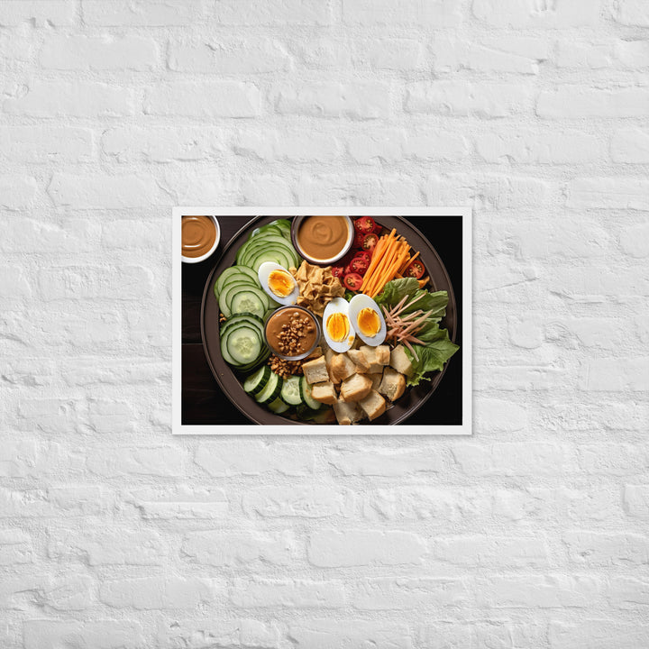 Gado Gado Framed poster 🤤 from Yumify.AI