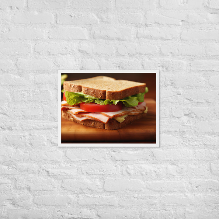 Turkey and Avocado Sandwich Framed poster 🤤 from Yumify.AI