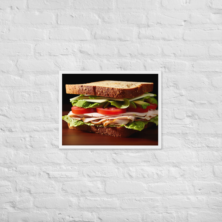 Turkey and Avocado Sandwich Framed poster 🤤 from Yumify.AI