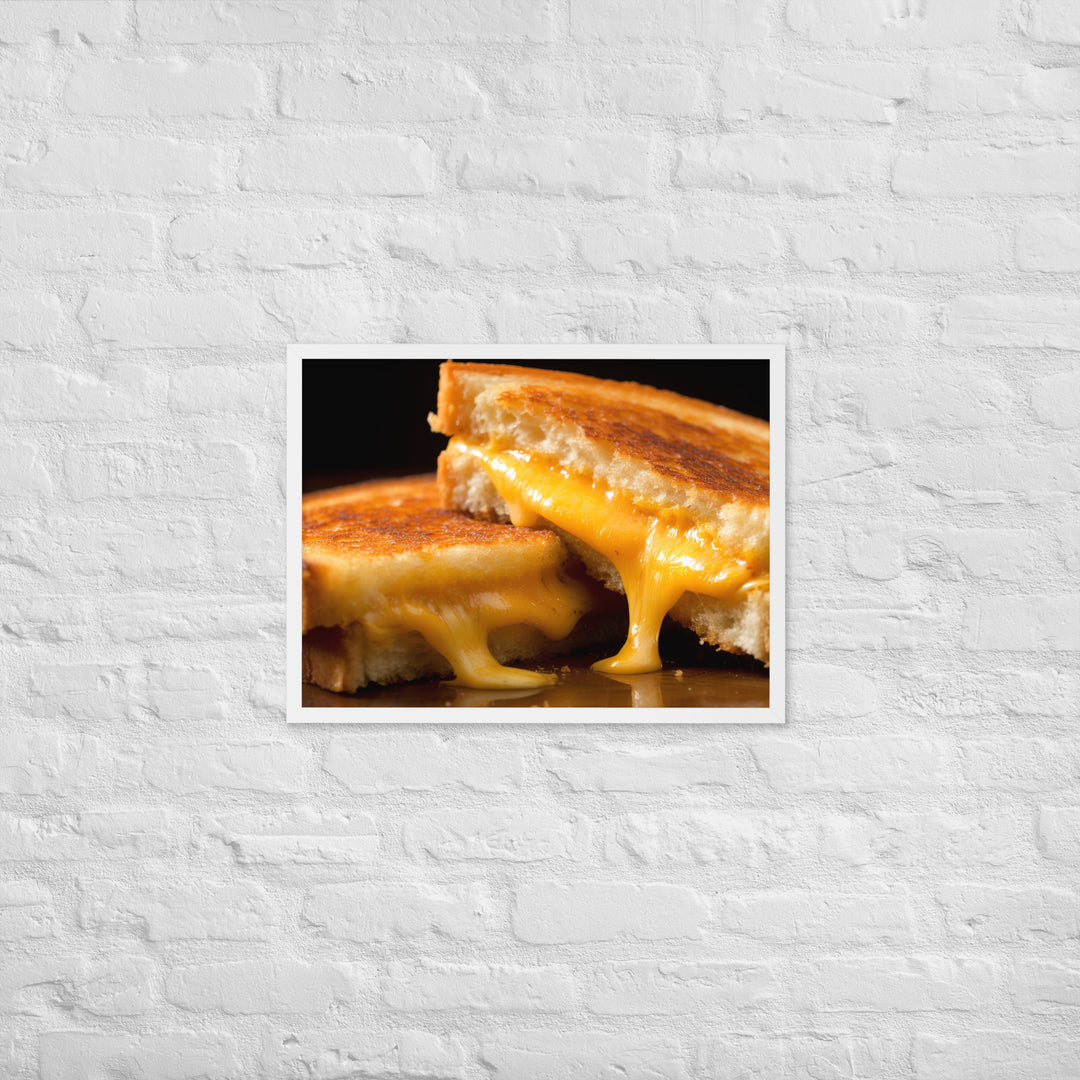 Grilled Cheese Sandwich Framed poster 🤤 from Yumify.AI