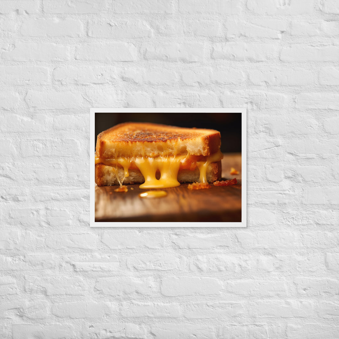 Grilled Cheese Sandwich Framed poster 🤤 from Yumify.AI