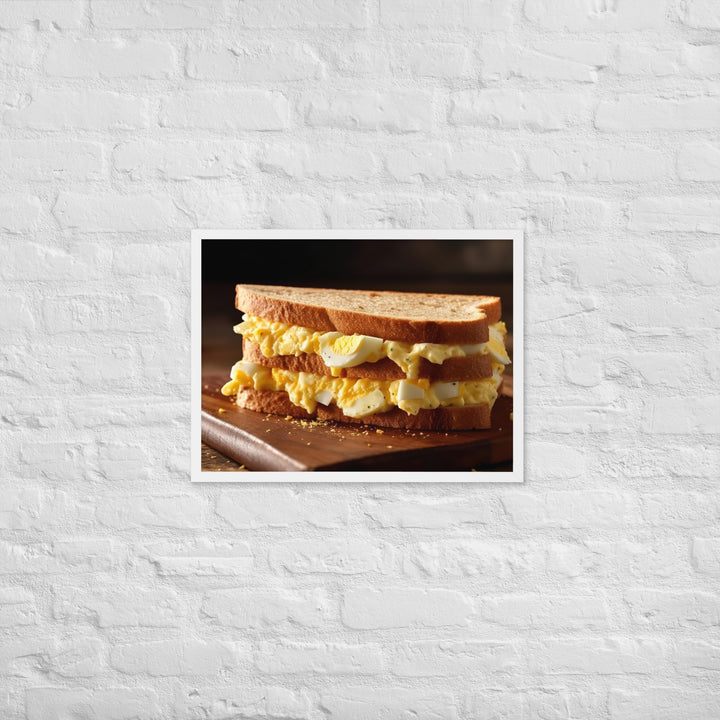 Egg Salad Sandwich Framed poster 🤤 from Yumify.AI