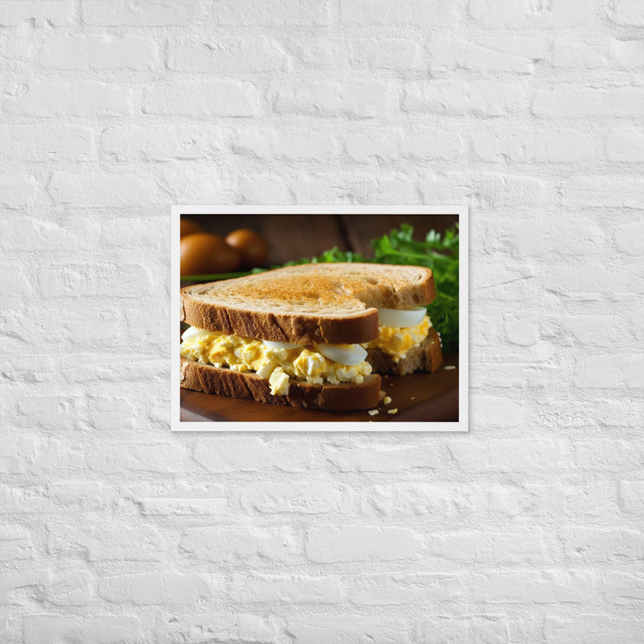 Egg Salad Sandwich Framed poster 🤤 from Yumify.AI