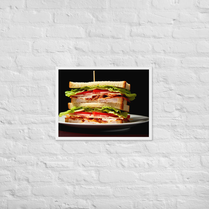 Club Sandwich Framed poster 🤤 from Yumify.AI