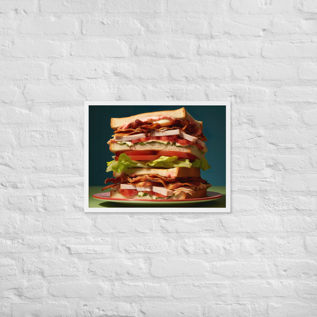 Club Sandwich Framed poster 🤤 from Yumify.AI