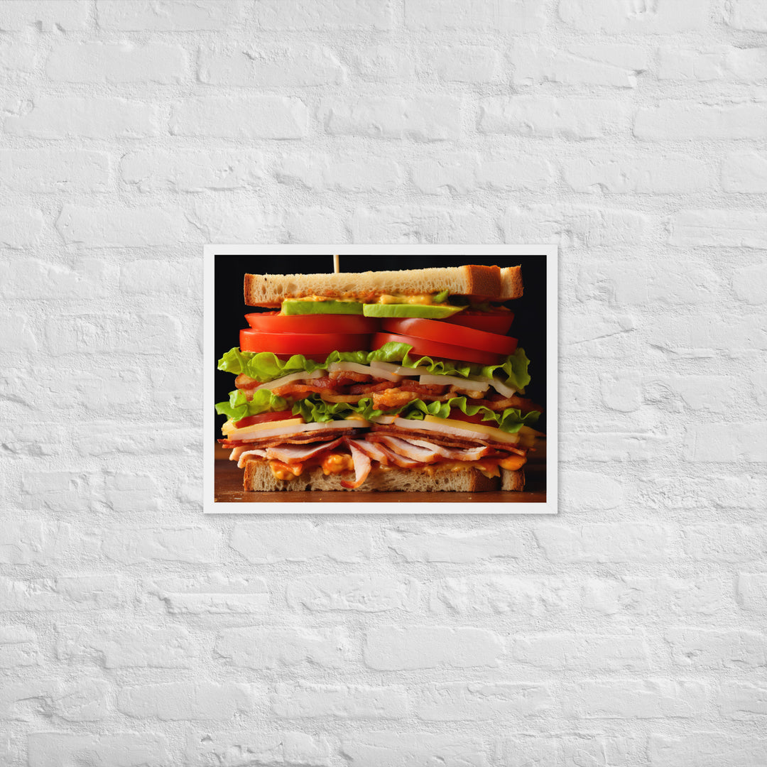 Club Sandwich Framed poster 🤤 from Yumify.AI