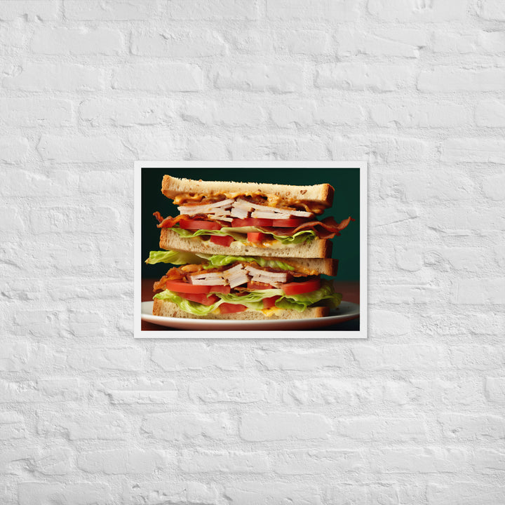 Club Sandwich Framed poster 🤤 from Yumify.AI