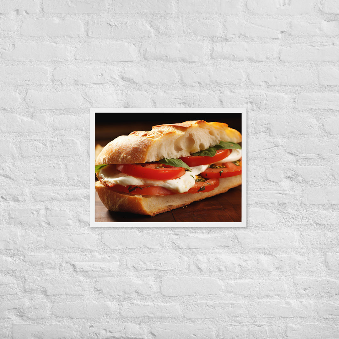 Caprese Sandwich Framed poster 🤤 from Yumify.AI