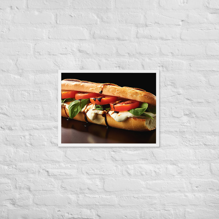 Caprese Sandwich Framed poster 🤤 from Yumify.AI