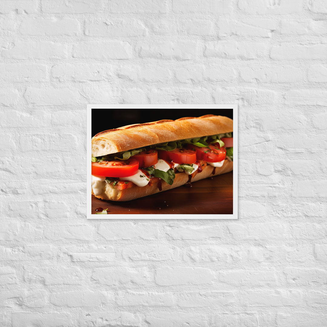 Caprese Sandwich Framed poster 🤤 from Yumify.AI