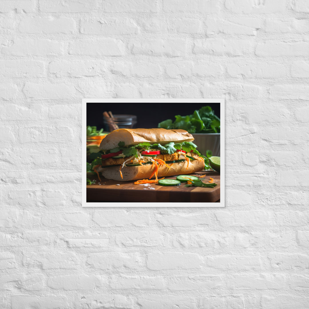 Grilled Pork and Pickled Vegetables Framed poster 🤤 from Yumify.AI