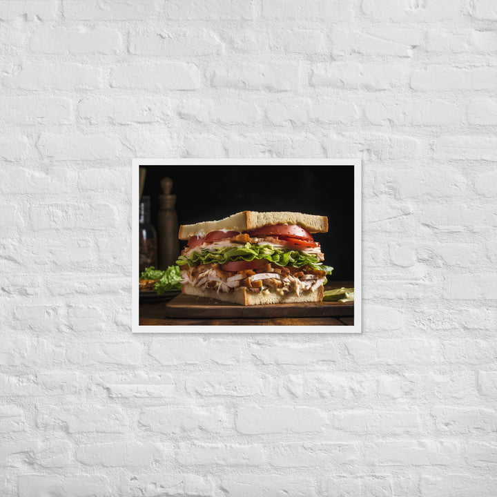 The Ultimate Club Sandwich Framed poster 🤤 from Yumify.AI