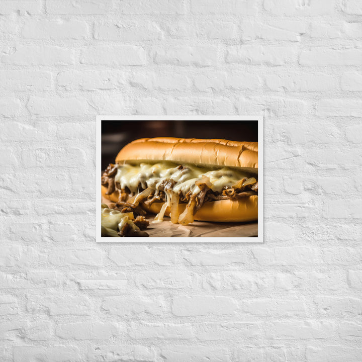 The Classic Philly Cheesesteak Framed poster 🤤 from Yumify.AI