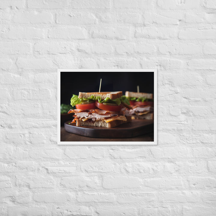 The Classic Club Sandwich Framed poster 🤤 from Yumify.AI