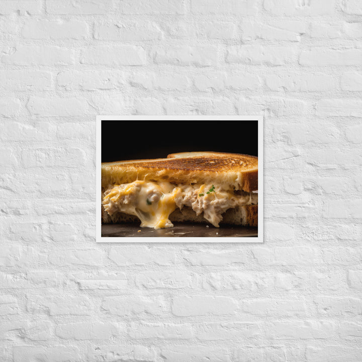 Mouthwatering Tuna Melt Framed poster 🤤 from Yumify.AI