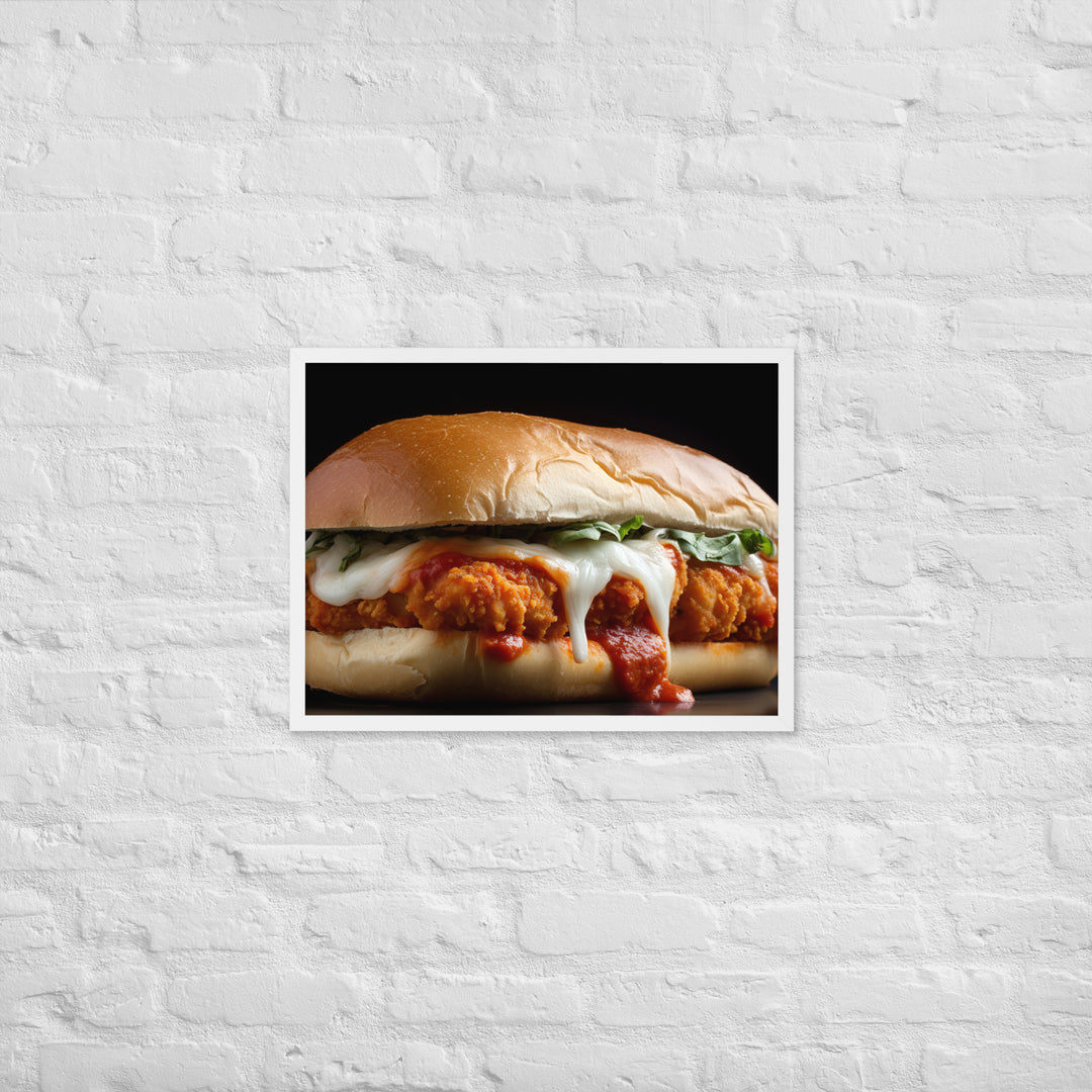 Classic Chicken Parmesan Hero Framed poster 🤤 from Yumify.AI