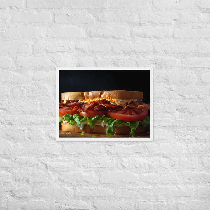 A delicious BLT sandwich Framed poster 🤤 from Yumify.AI