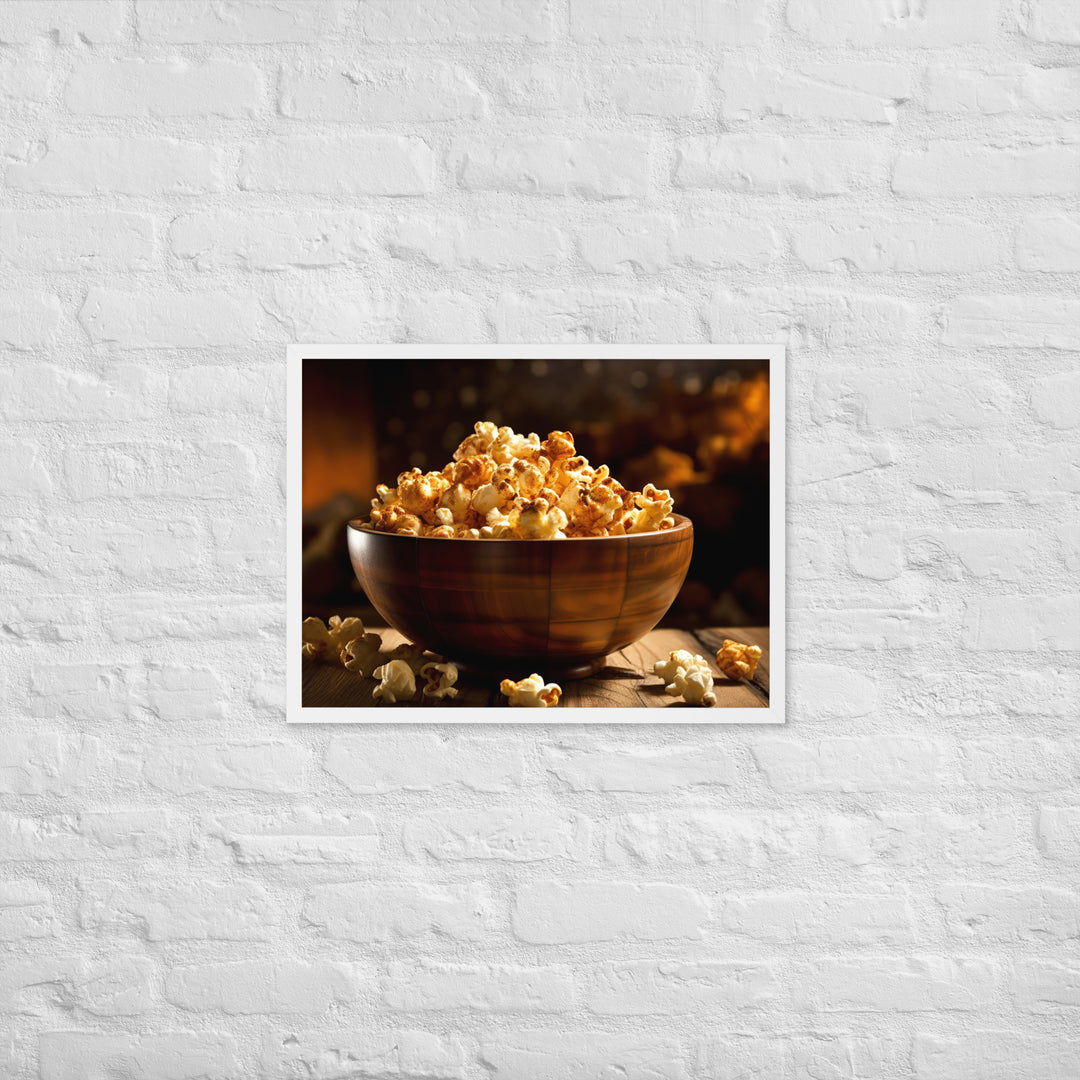 Spicy Popcorn Framed poster 🤤 from Yumify.AI