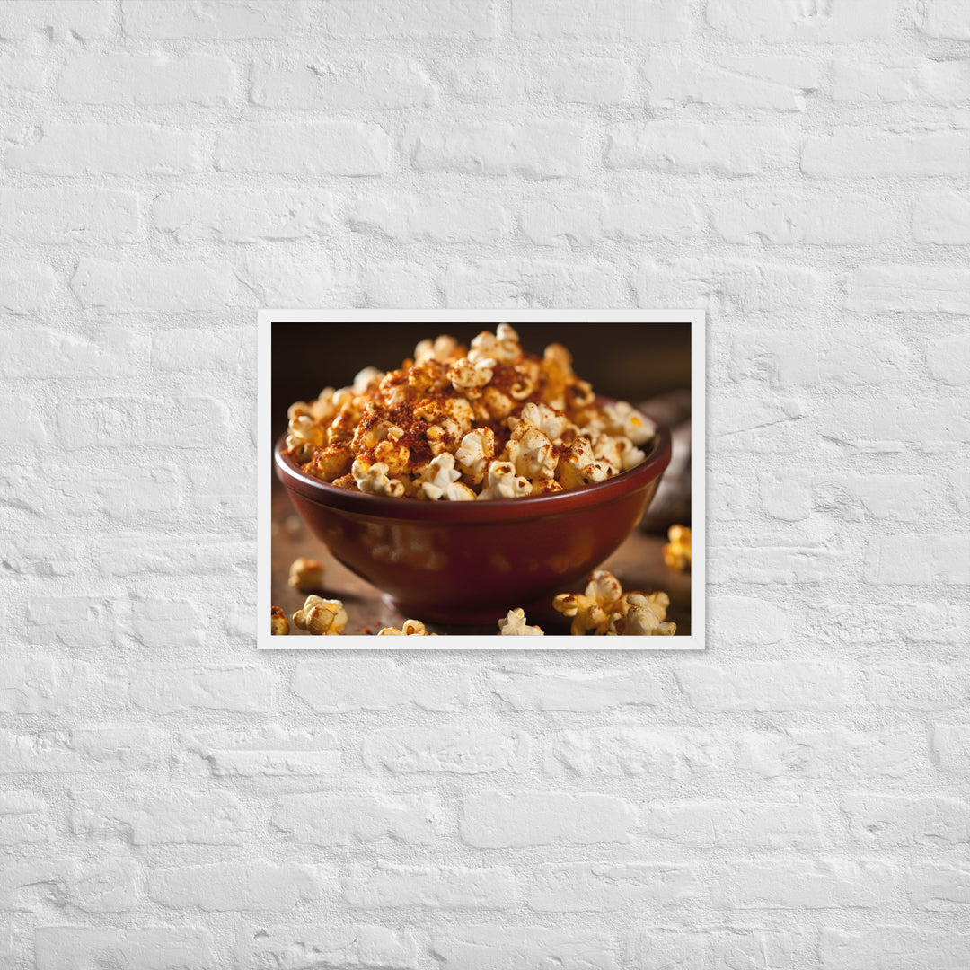 Spicy Popcorn Framed poster 🤤 from Yumify.AI